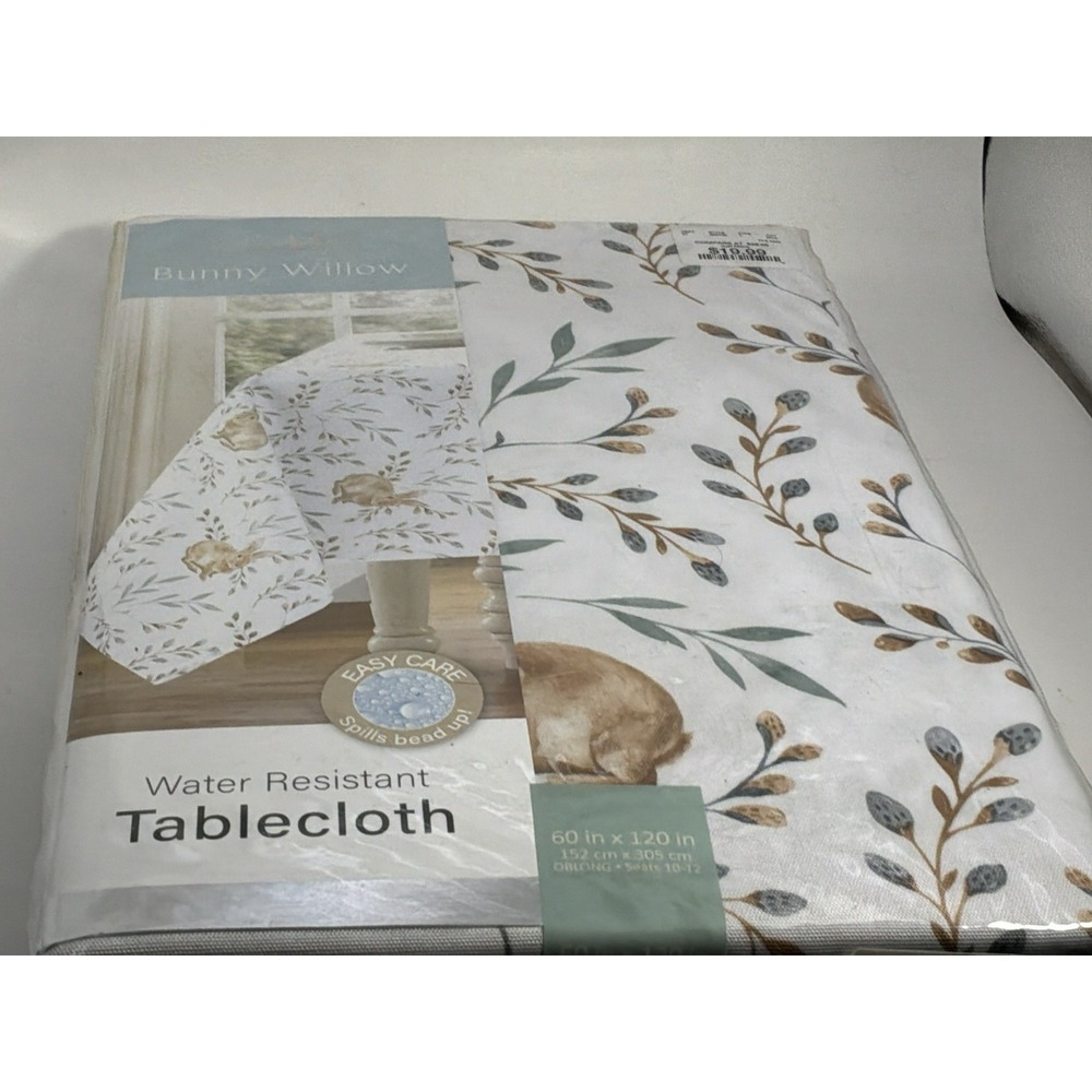 Color drift Bunny Willow Table Cloth 60" X‎ 120" 2022